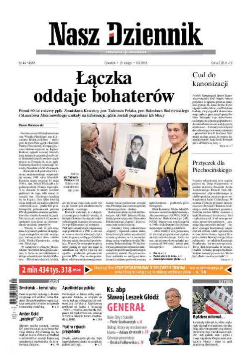 Nasz Dziennik z dnia 21.02.2013 wydanie PDF