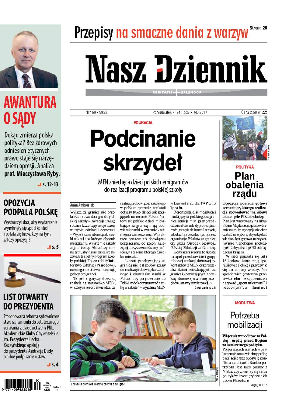 Nasz Dziennik z dnia 24.07.2017 wydanie PDF