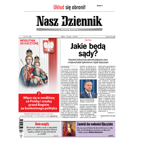 Nasz Dziennik z dnia 25.07.2017 wydanie PDF