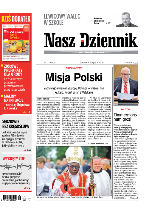 Nasz Dziennik z dnia 27.07.2017 wydanie PDF