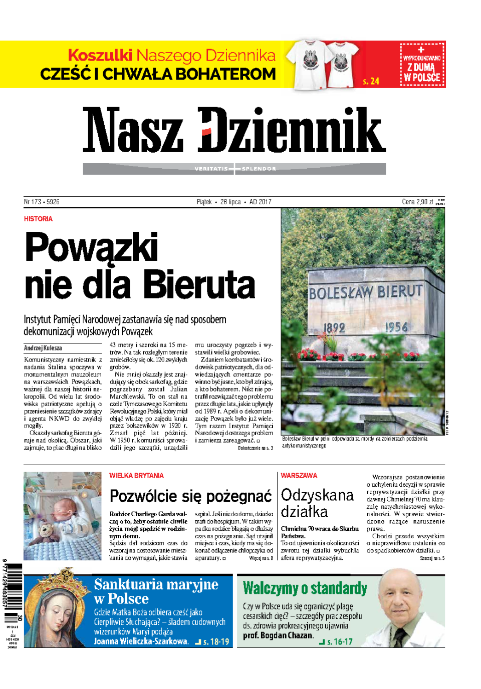 Nasz Dziennik z dnia 28.07.2017 wydanie PDF