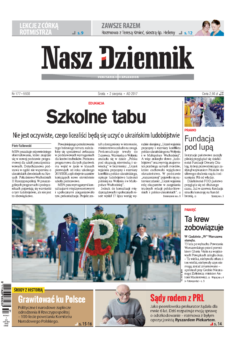Nasz Dziennik z dnia 02.08.2017 wydanie PDF