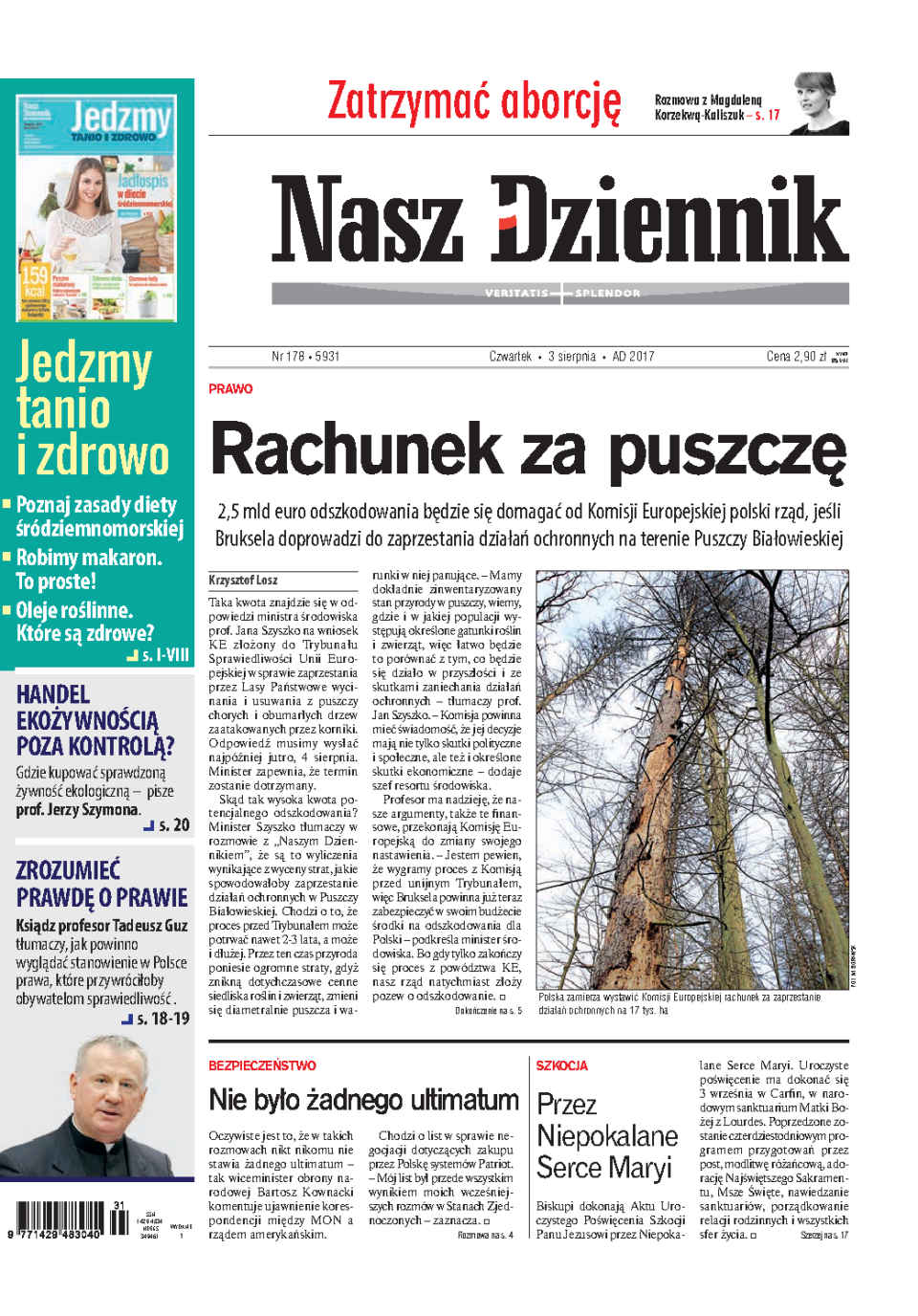 Nasz Dziennik z dnia 03.08.2017 wydanie PDF