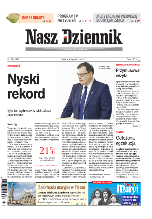 Nasz Dziennik z dnia 04.08.2017 wydanie PDF
