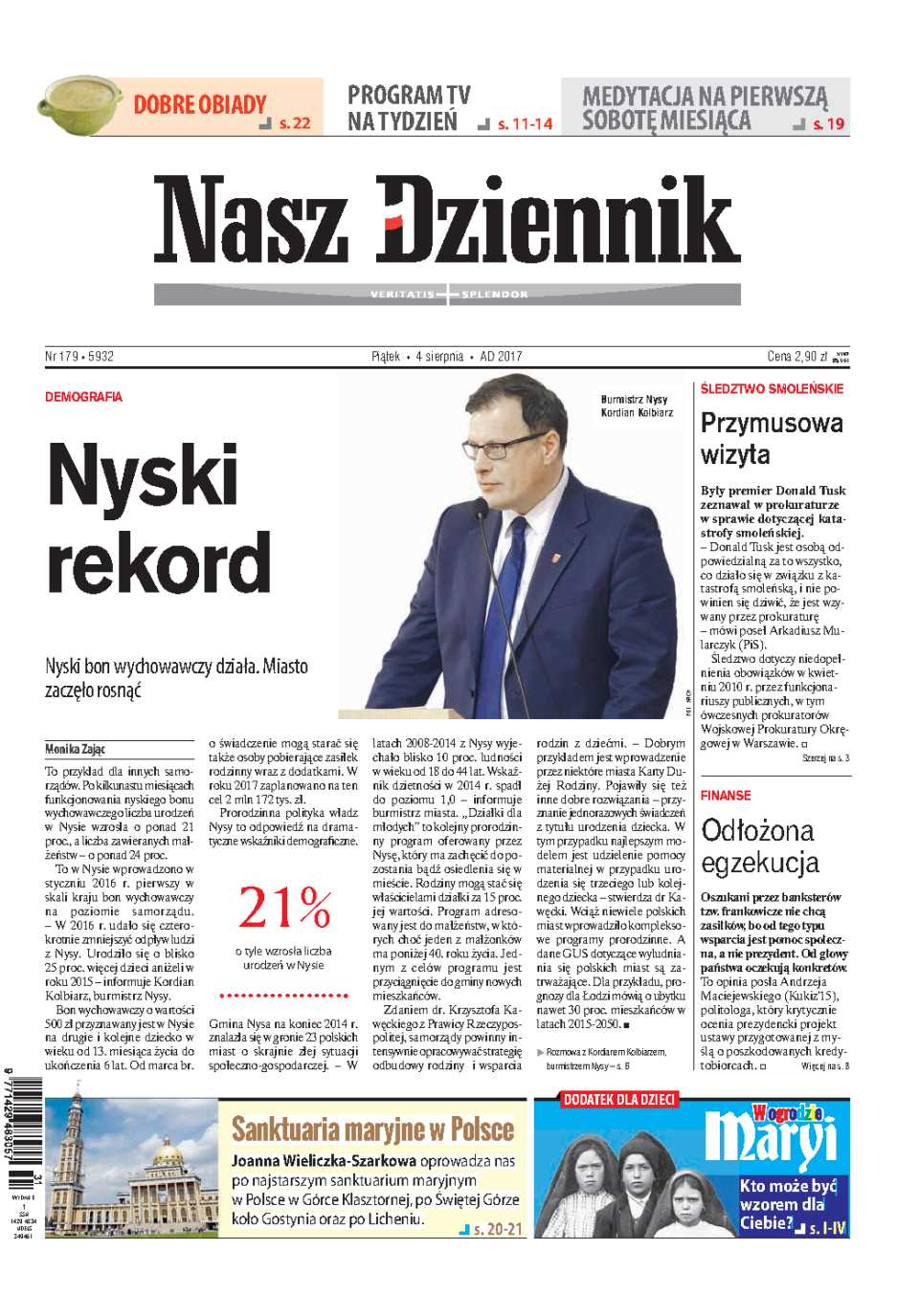 Nasz Dziennik z dnia 04.08.2017 wydanie PDF