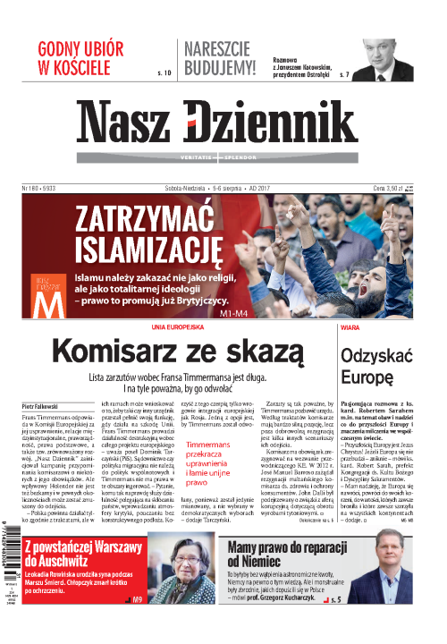 Nasz Dziennik z dnia 05.08.2017 wydanie PDF