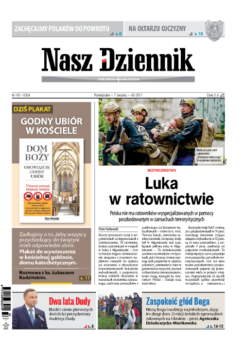 Nasz Dziennik z dnia 07.08.2017 wydanie PDF