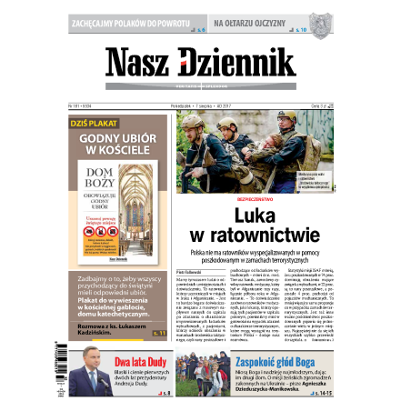 Nasz Dziennik z dnia 07.08.2017 wydanie PDF