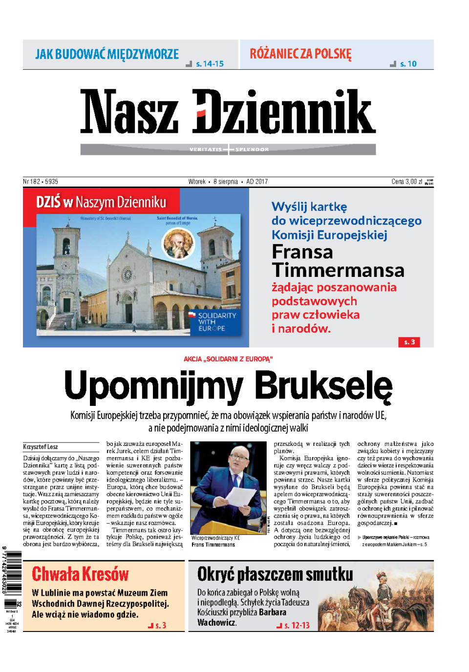 Nasz Dziennik z dnia 08.08.2017 wydanie PDF
