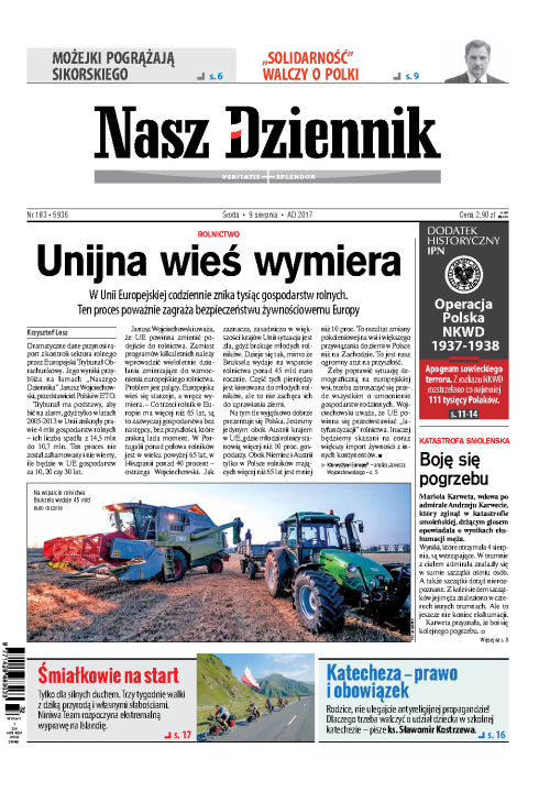 Nasz Dziennik z dnia 09.08.2017 wydanie PDF