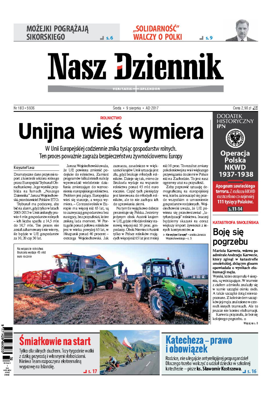 Nasz Dziennik z dnia 09.08.2017 wydanie PDF