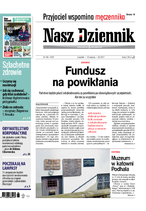 Nasz Dziennik z dnia 10.08.2017 wydanie PDF