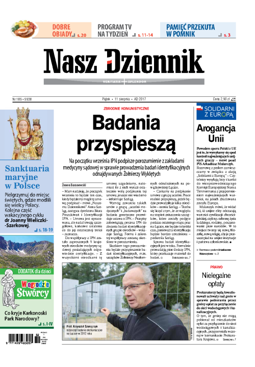 Nasz Dziennik z dnia 11.08.2017 wydanie PDF