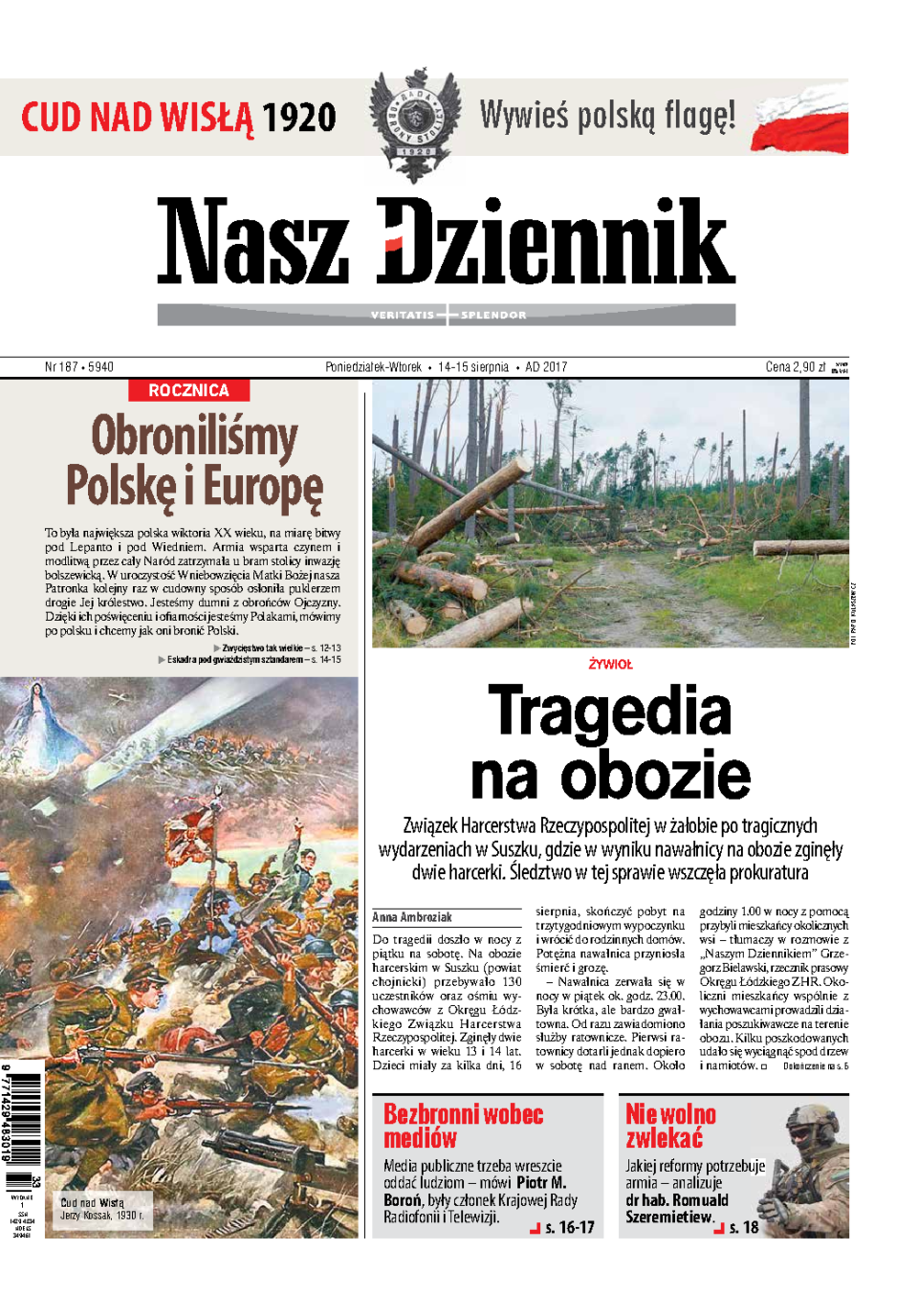 Nasz Dziennik z dnia 14.08.2017 wydanie PDF