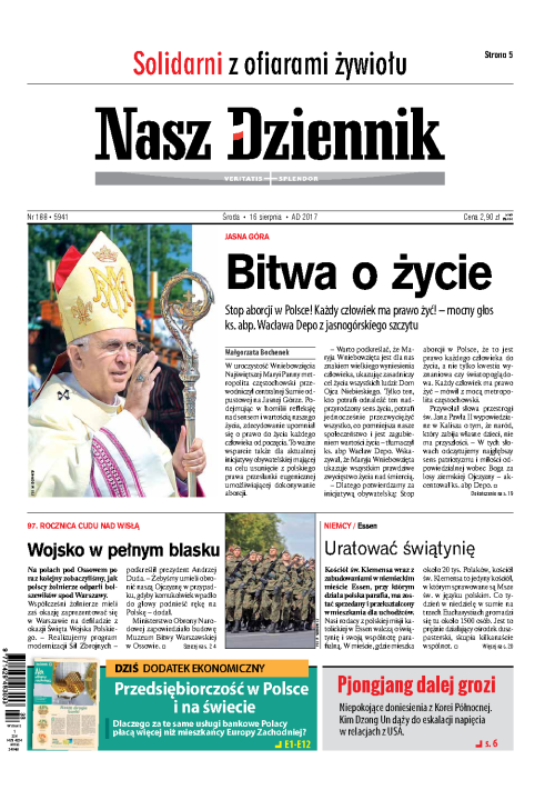 Nasz Dziennik z dnia 16.08.2017 wydanie PDF