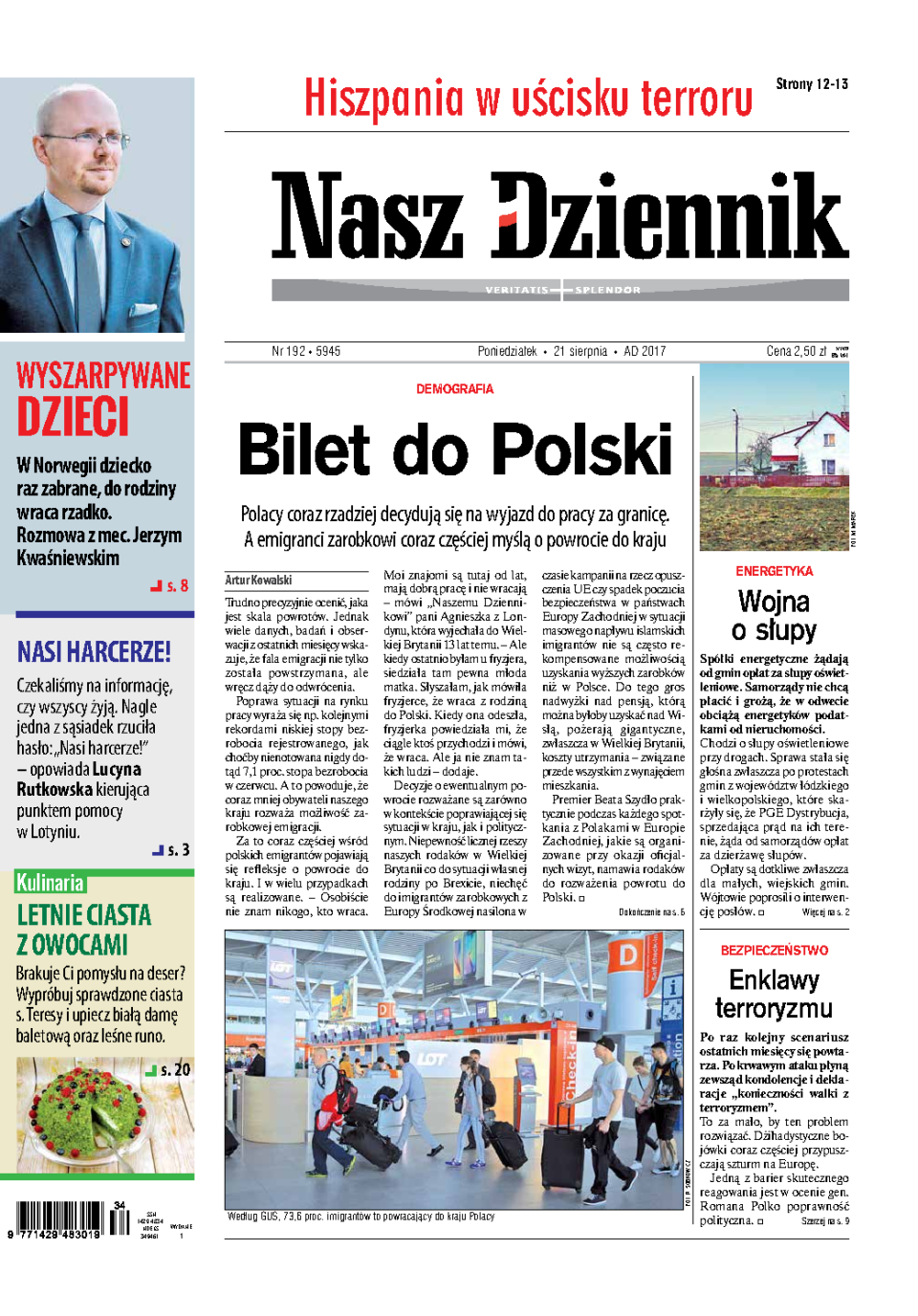 Nasz Dziennik z dnia 21.08.2017 wydanie PDF