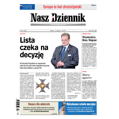 Nasz Dziennik z dnia 22.08.2017 wydanie PDF