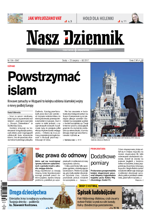 Nasz Dziennik z dnia 23.08.2017 wydanie PDF