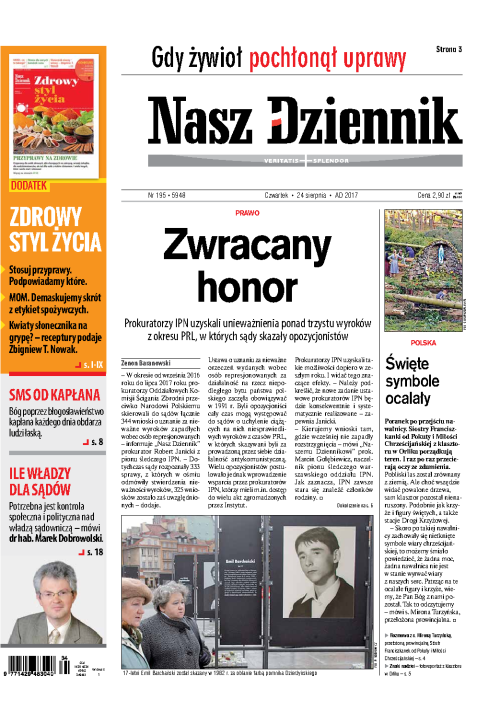 Nasz Dziennik z dnia 24.08.2017 wydanie PDF