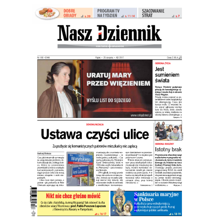 Nasz Dziennik z dnia 25.08.2017 wydanie PDF