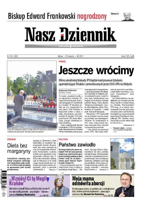 Nasz Dziennik z dnia 29.08.2017 wydanie PDF