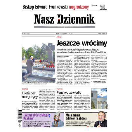 Nasz Dziennik z dnia 29.08.2017 wydanie PDF
