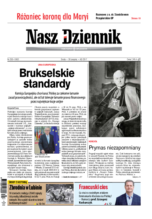 Nasz Dziennik z dnia 30.08.2017 wydanie PDF