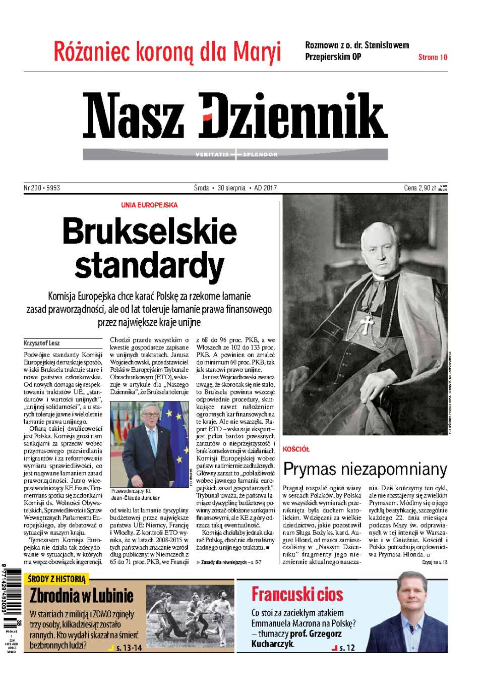 Nasz Dziennik z dnia 30.08.2017 wydanie PDF