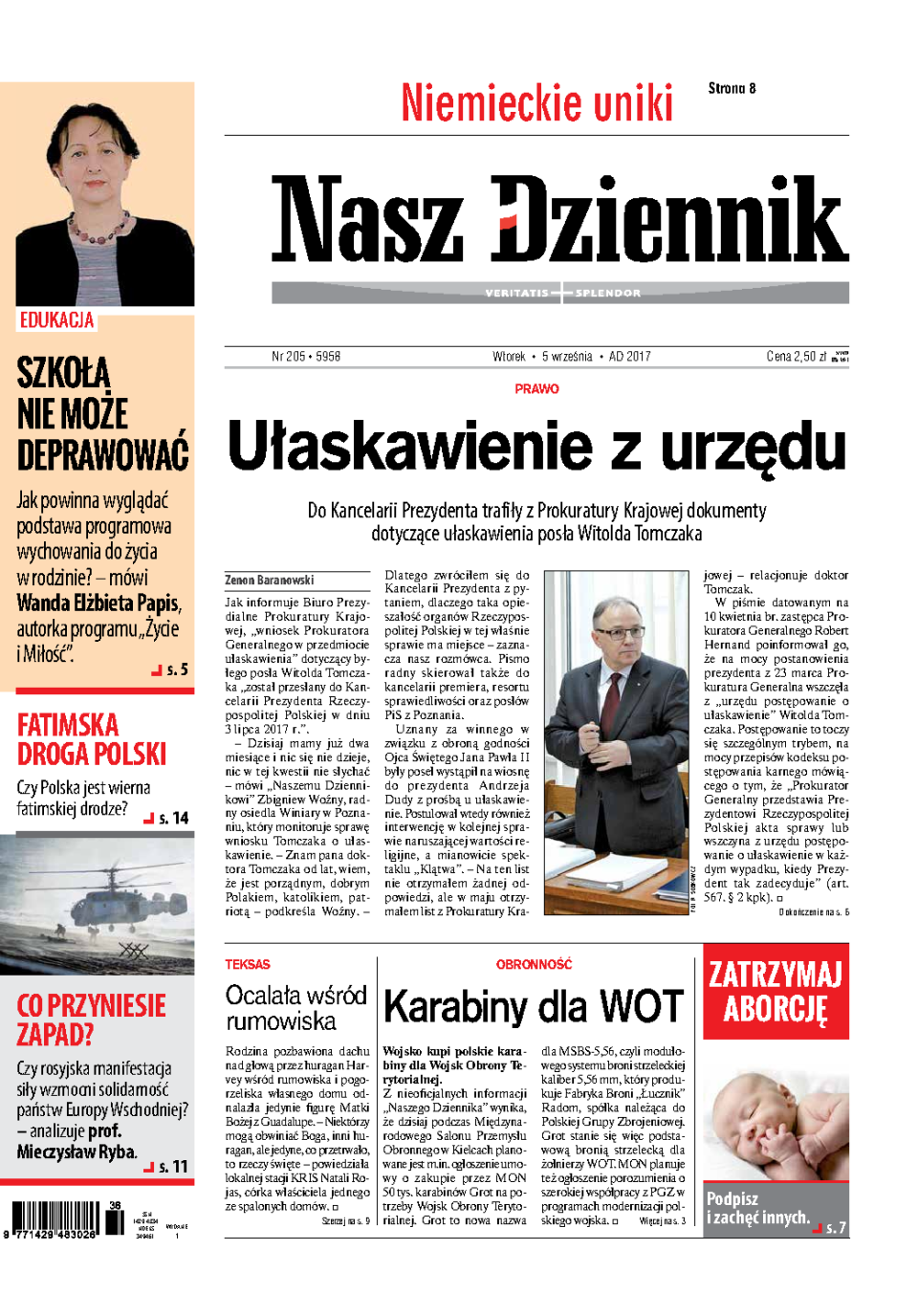 Nasz Dziennik z dnia 05.09.2017 wydanie PDF