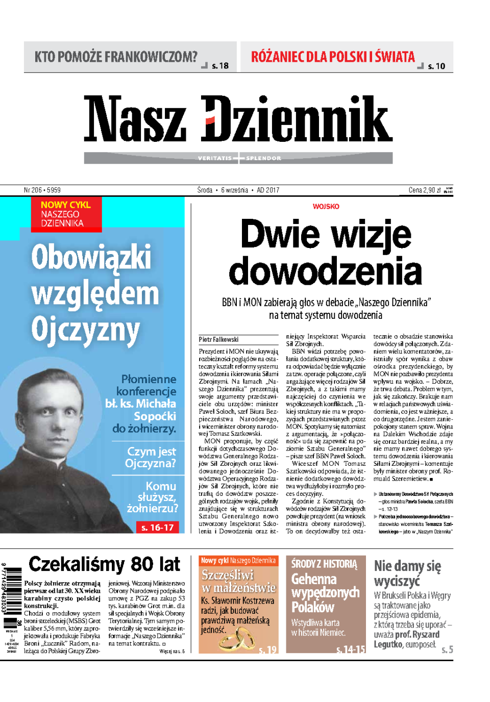 Nasz Dziennik z dnia 06.09.2017 wydanie PDF