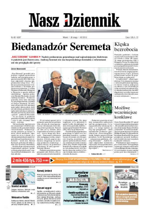 Nasz Dziennik z dnia 26.02.2013 wydanie PDF