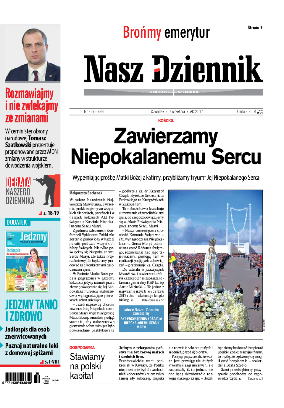 Nasz Dziennik z dnia 07.09.2017 wydanie PDF