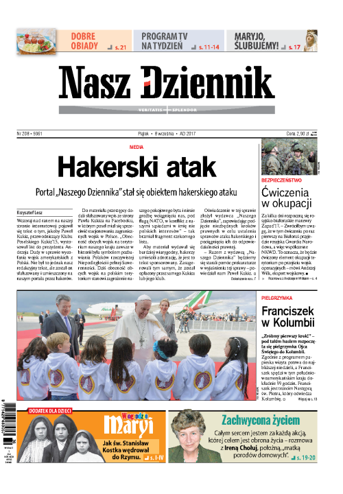 Nasz Dziennik z dnia 08.09.2017 wydanie PDF