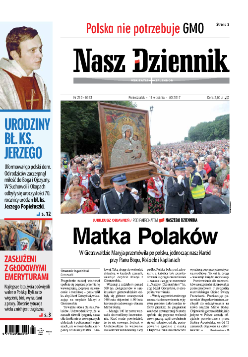 Nasz Dziennik z dnia 11.09.2017 wydanie PDF