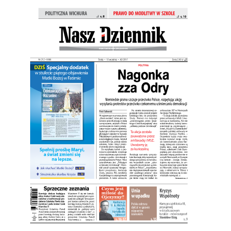 Nasz Dziennik z dnia 13.09.2017 wydanie PDF