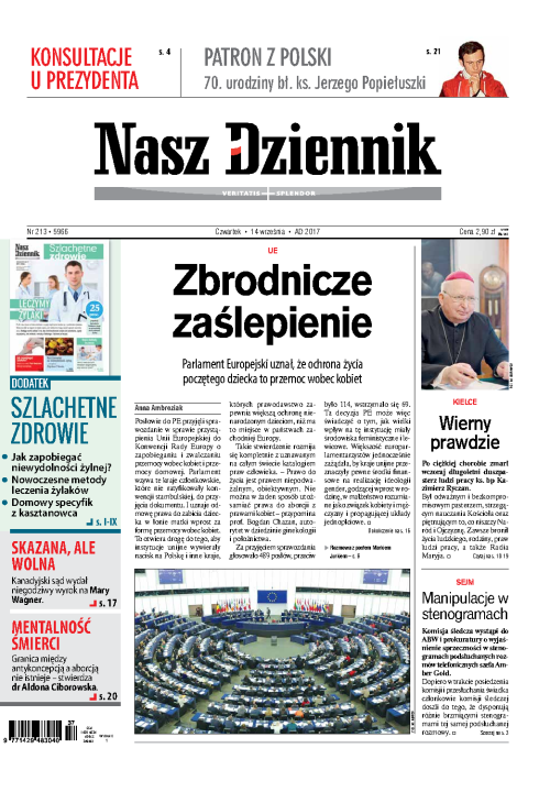 Nasz Dziennik z dnia 14.09.2017 wydanie PDF