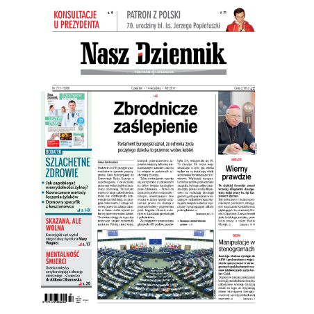 Nasz Dziennik z dnia 14.09.2017 wydanie PDF