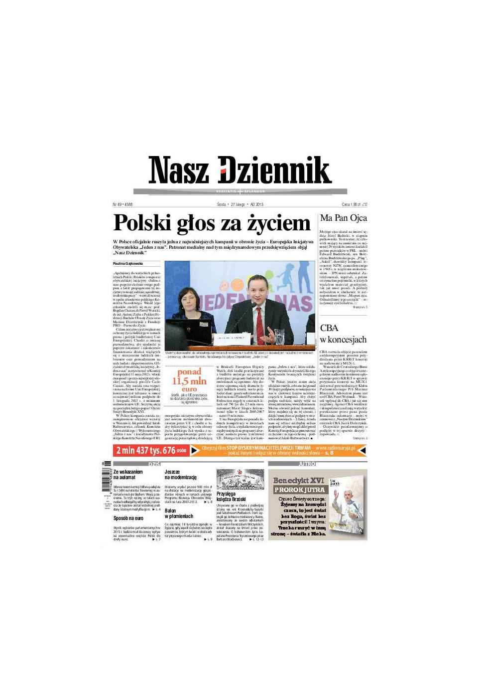 Nasz Dziennik z dnia 27.02.2013 wydanie PDF