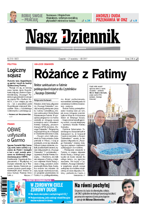 Nasz Dziennik z dnia 21.09.2017 wydanie PDF