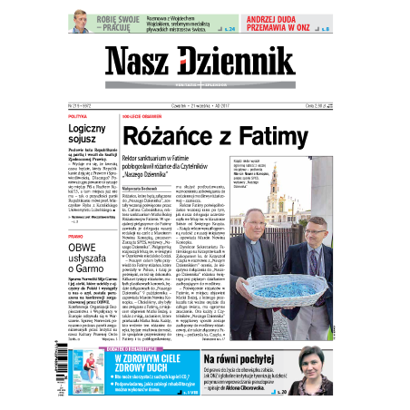 Nasz Dziennik z dnia 21.09.2017 wydanie PDF