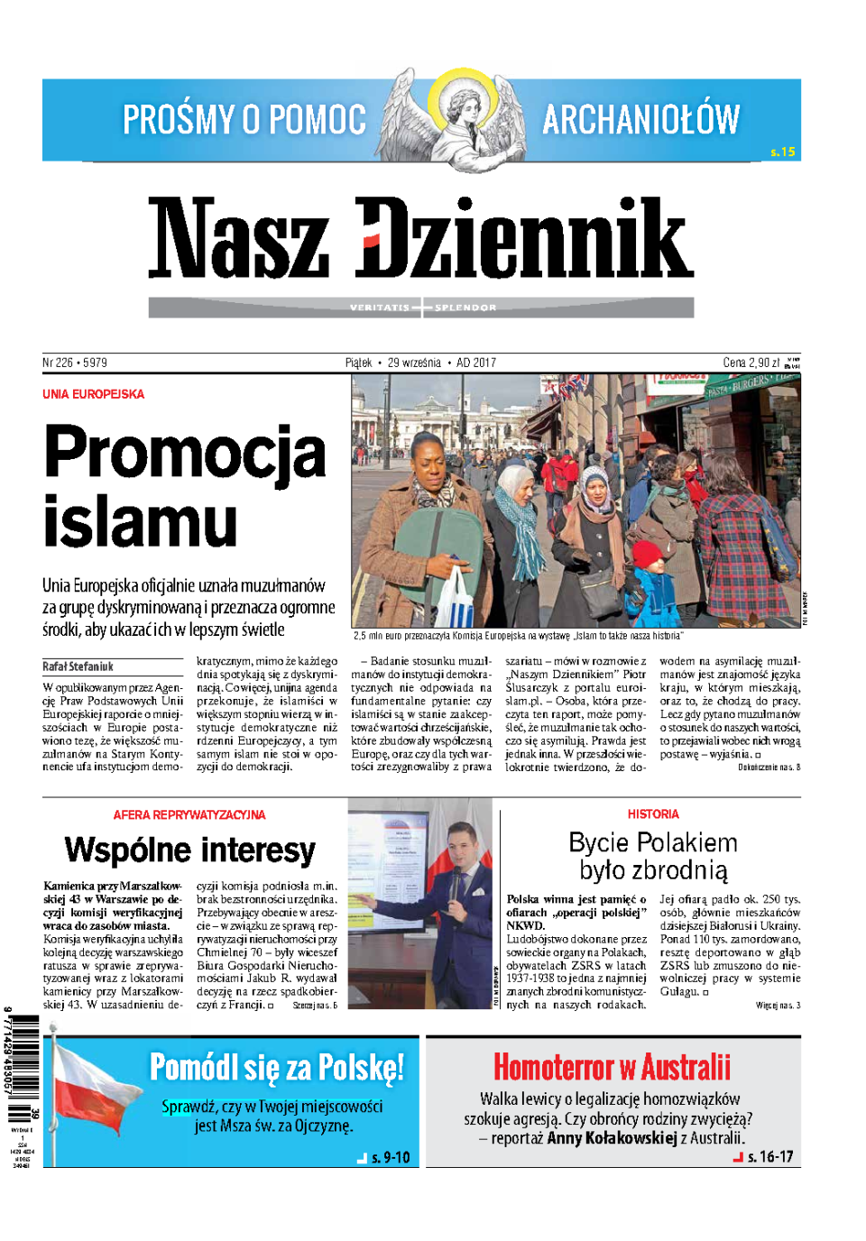 Nasz Dziennik z dnia 29.09.2017 wydanie PDF