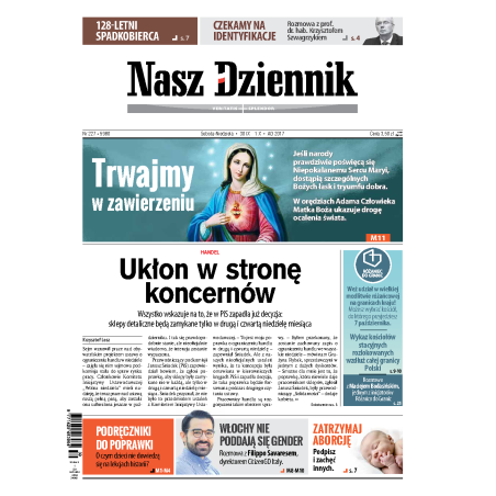 Nasz Dziennik z dnia 30.09.2017 wydanie PDF