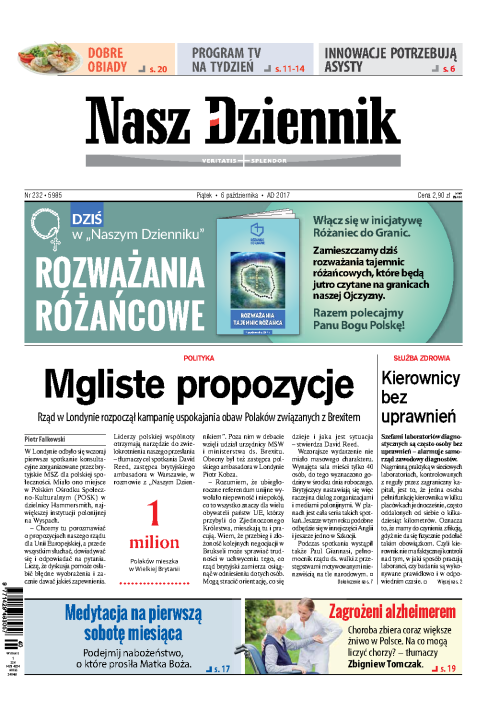 Nasz Dziennik z dnia 06.10.2017 wydanie PDF
