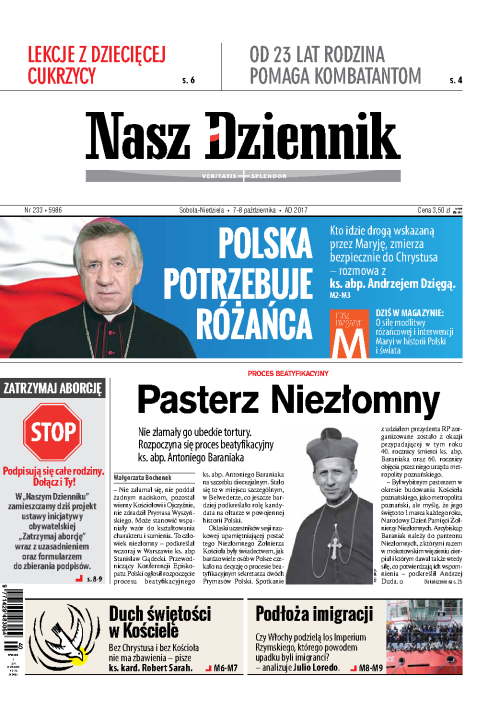 Nasz Dziennik z dnia 07.10.2017 wydanie PDF