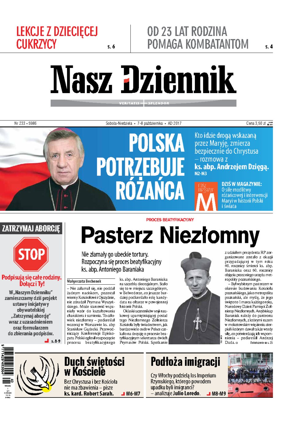 Nasz Dziennik z dnia 07.10.2017 wydanie PDF