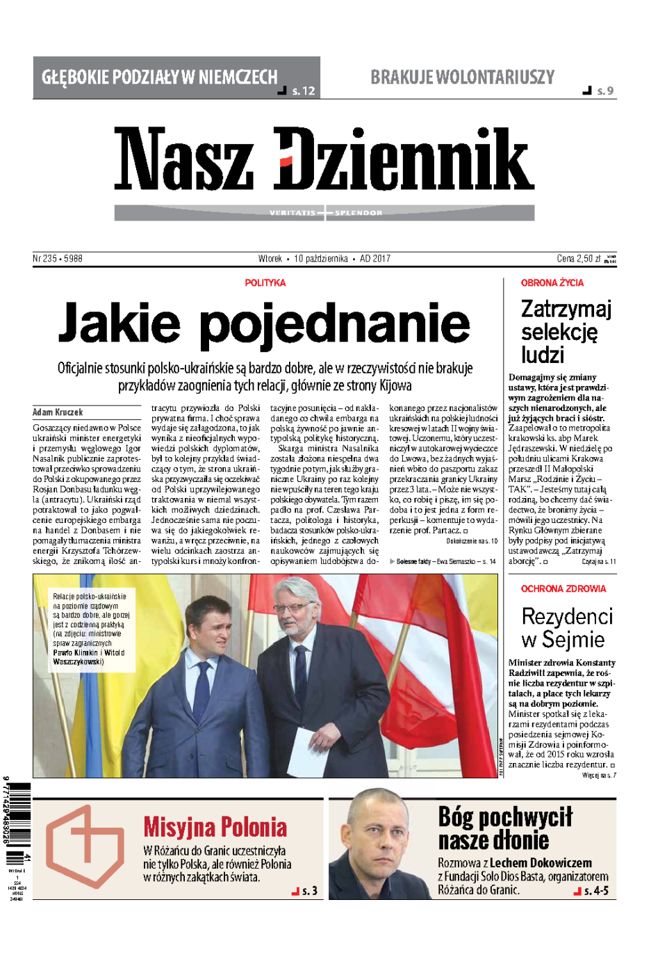 Nasz Dziennik z dnia 10.10.2017 wydanie PDF