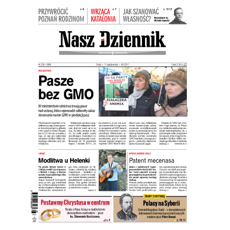 Nasz Dziennik z dnia 11.10.2017 wydanie PDF