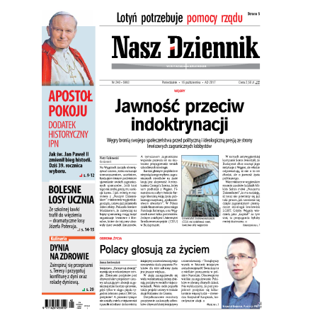 Nasz Dziennik z dnia 16.10.2017 wydanie PDF