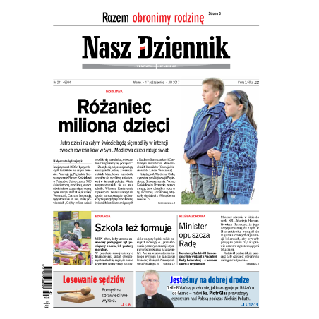 Nasz Dziennik z dnia 17.10.2017 wydanie PDF