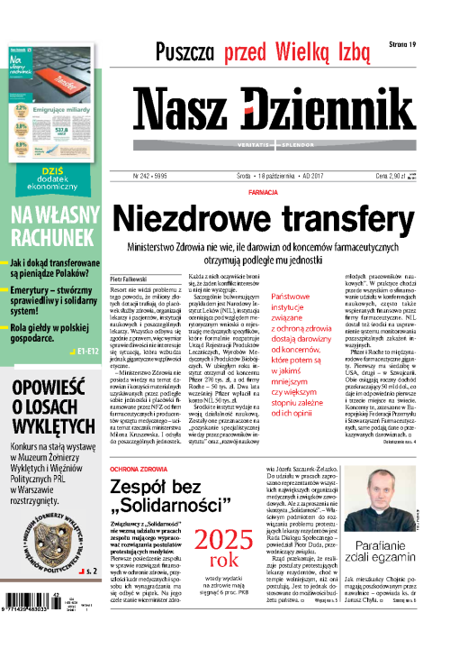 Nasz Dziennik z dnia 18.10.2017 wydanie PDF